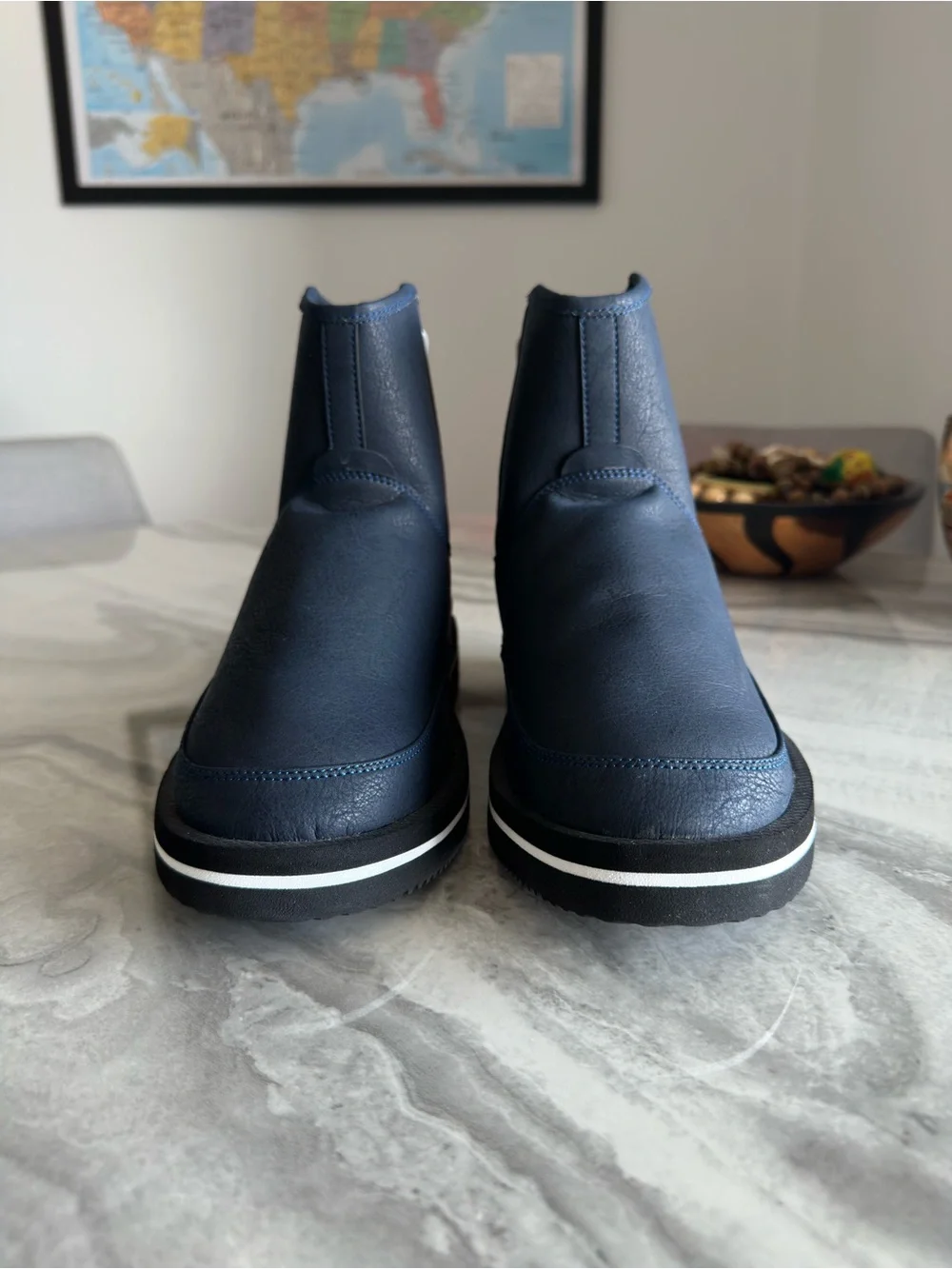 Suicoke QC-ANWP Waterproof Navy Blue Ankle Boots